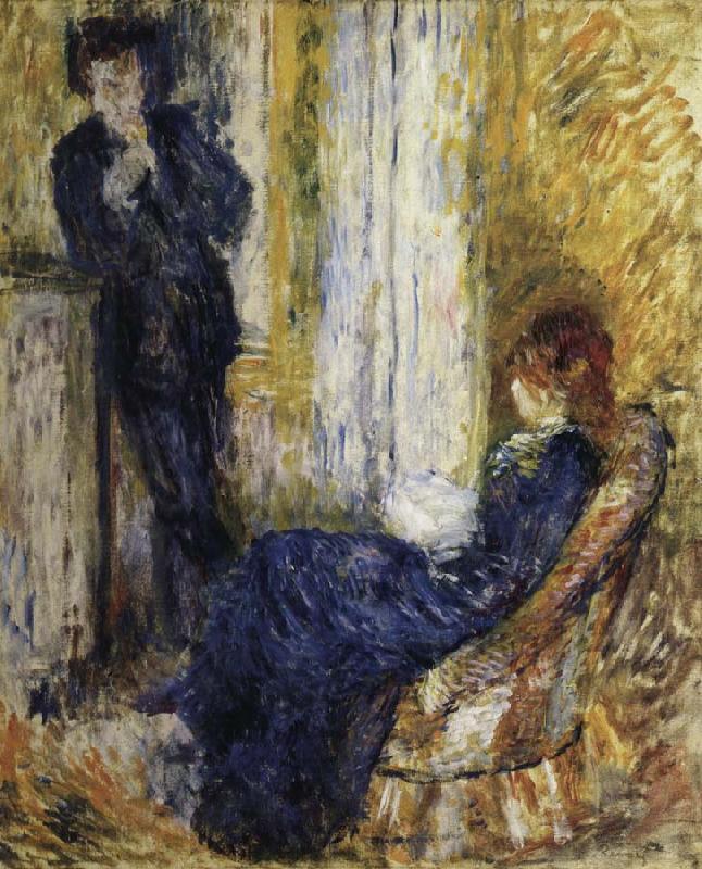By the Fireside, Pierre Renoir